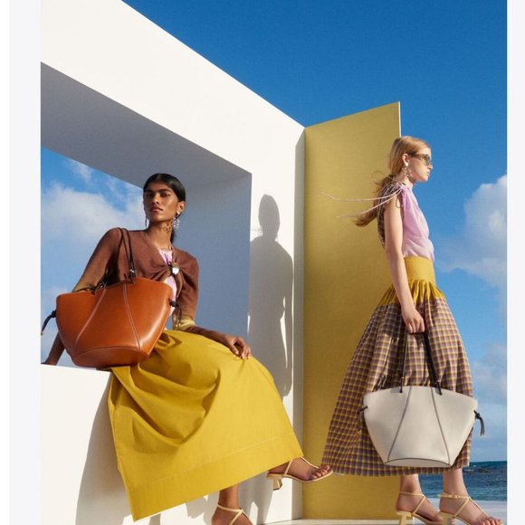 Tory Burch Veronica Plaid Ruched Top Mallow Pink Size 8 - Picture 3 of 11